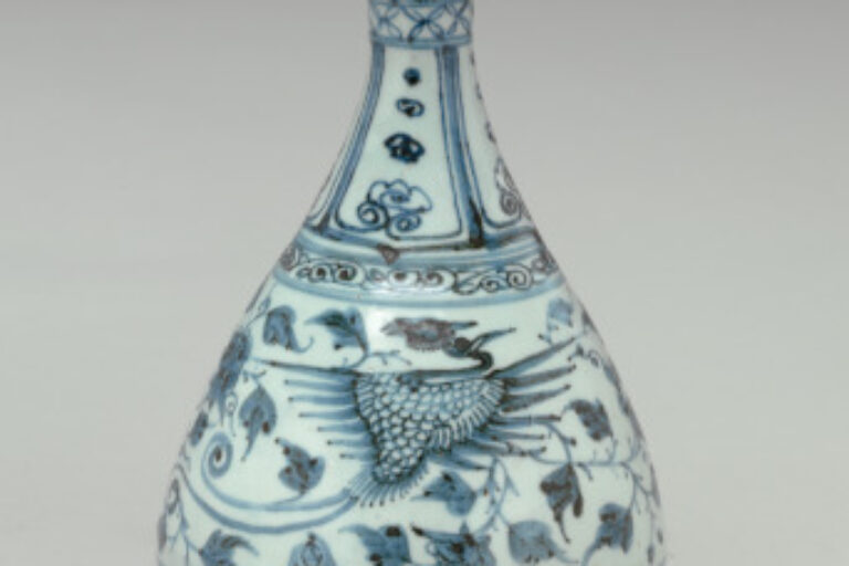 Bottle Decorated with Phoenix Motif