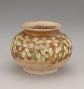 Small Jar with Dappled Glazes