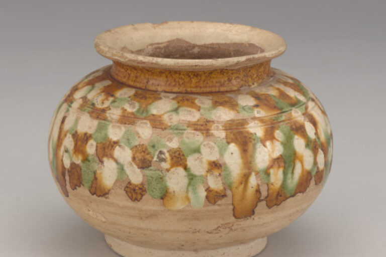 Small Jar with Dappled Glazes