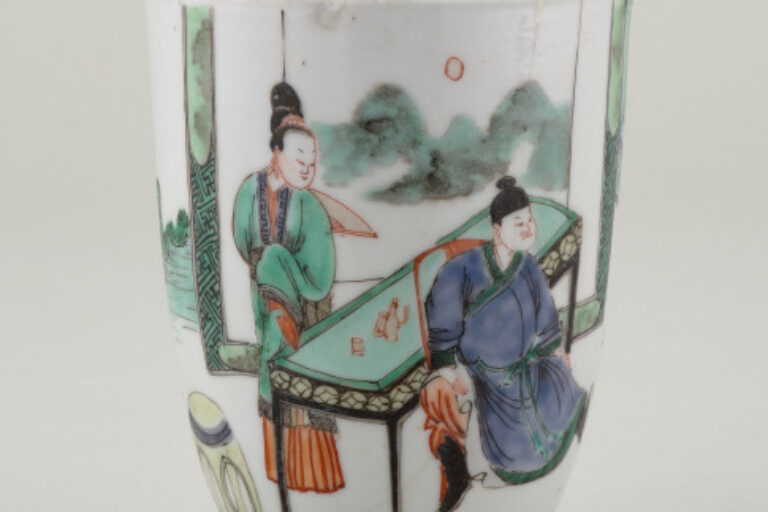 Wine Cup Decorated with Domestic Scene