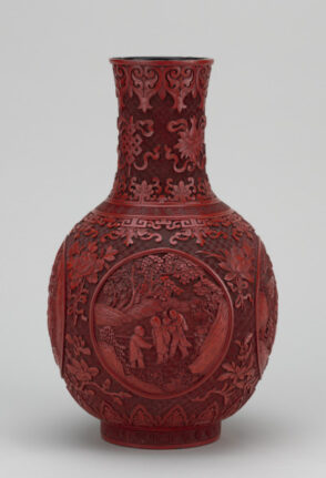 Vase Decorated with Boys at Play and the ‘Eight Buddhist Emblems’