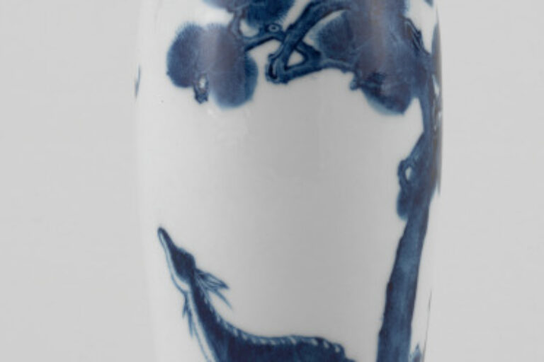 Vase Decorated with Deer-and-Pine-Tree Pattern