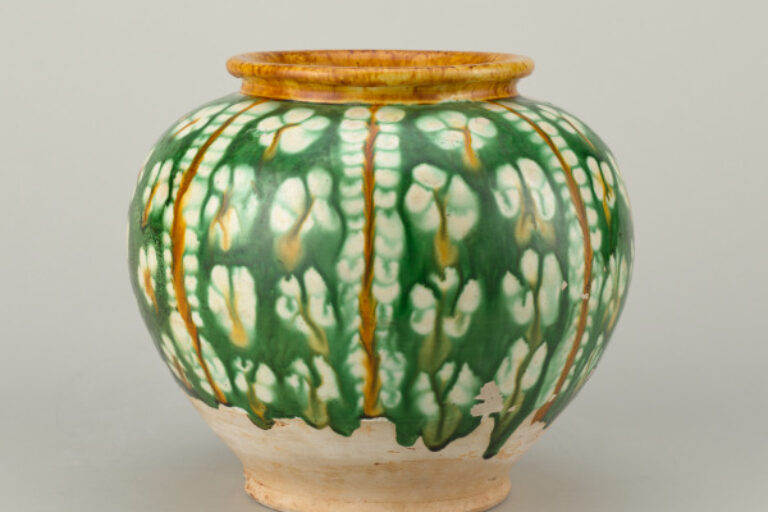 Jar Decorated with Resist Motif