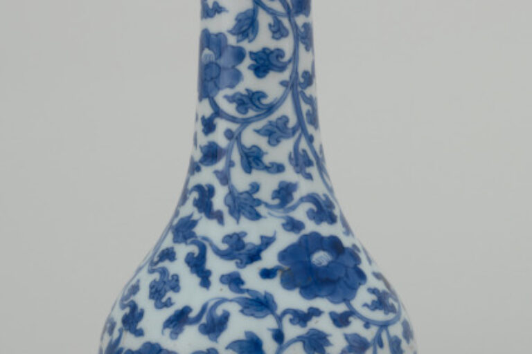 Vase with Flower-and-Leafy-Vine Scroll