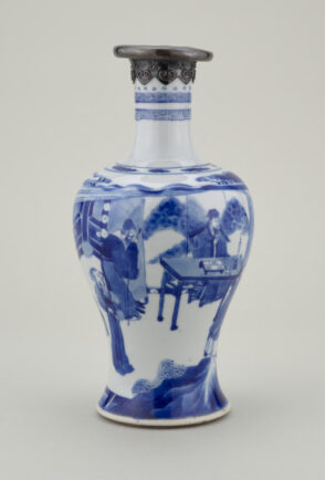 Vase Decorated with a Scholar Seated at His Desk