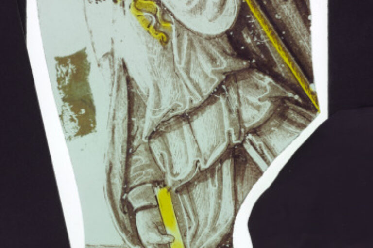 Saint Holding a Staff (Fragment)