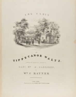 Song Sheet: Log Cabin or Tippecanoe Waltz