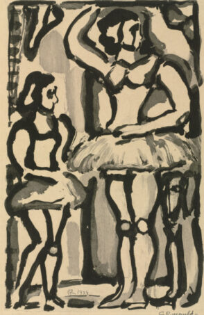 Two Ballerinas (Illustration for “Cirque de l’etoile filante”)