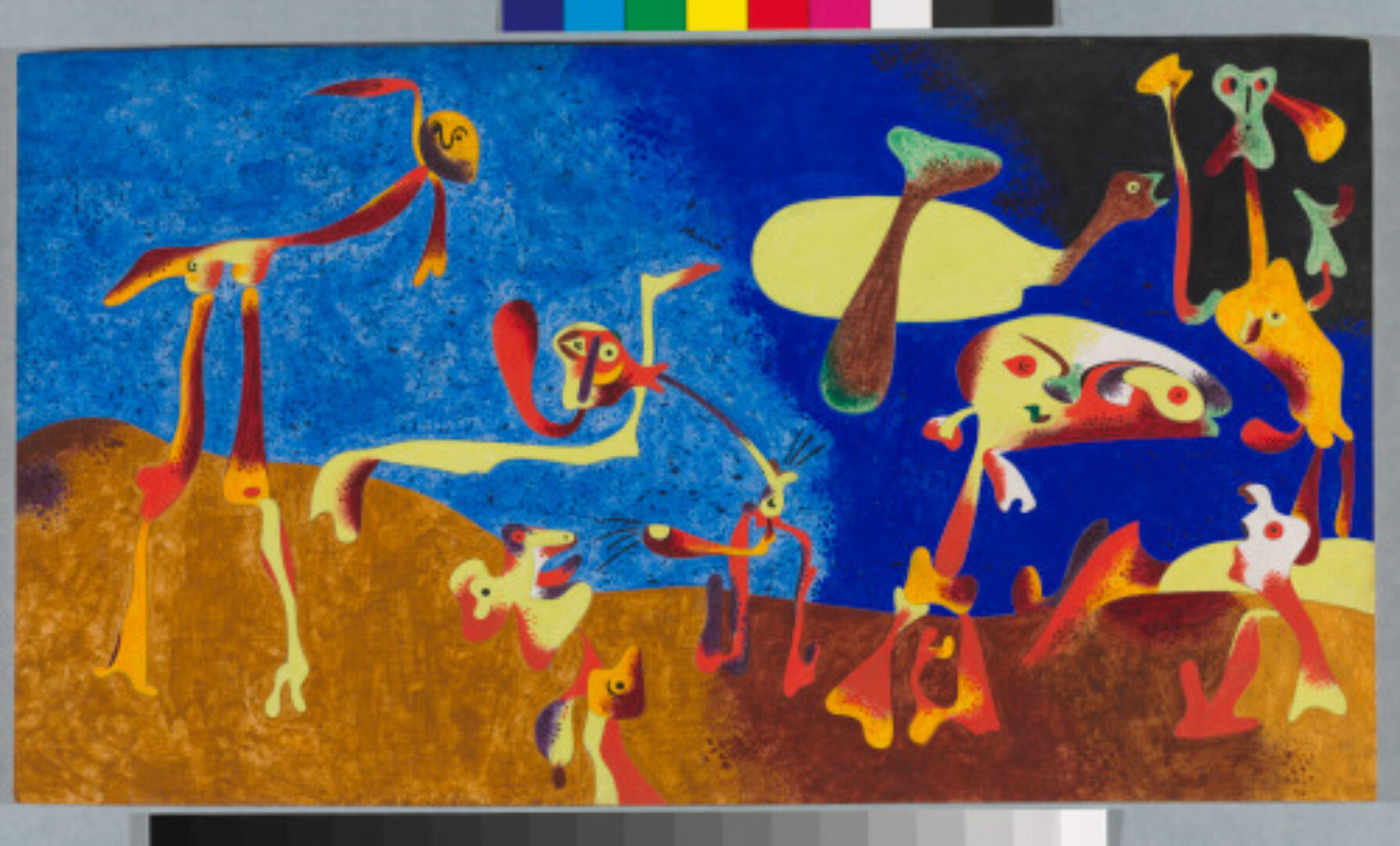 FIGURES AND BIRDS IN A LANDSCAPE