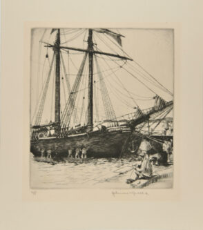 Caulking the Musette, Concarneau