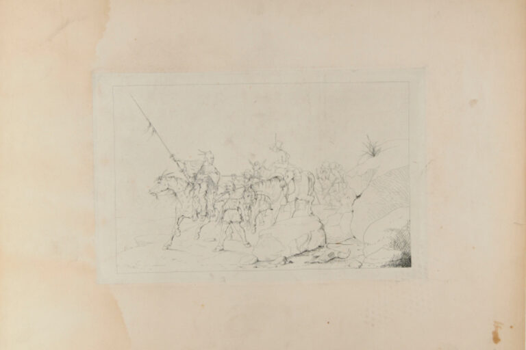 Albert Johnston Crossing the Desert to Join the Southern Army