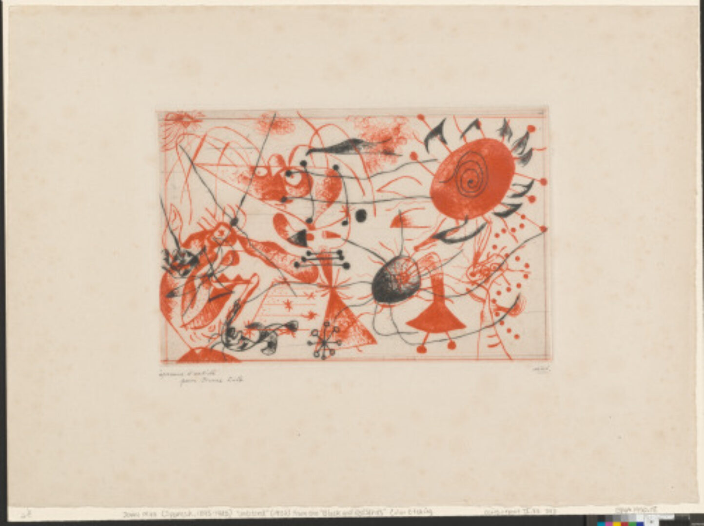 PLATE 7 FROM THE "BLACK AND RED SERIES"