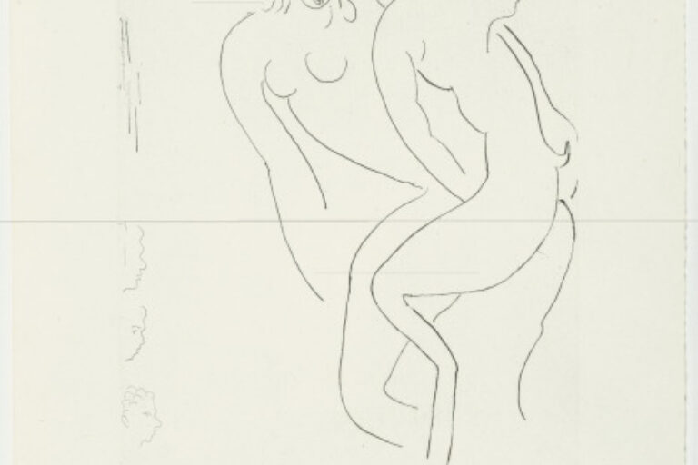 STUDY FOR "NYMPH AND FAUN" (REFUSED ETCHING)