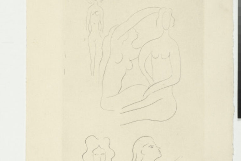 STUDY FOR "ARRANGING THE HAIR OF HERODIAS" (REFUSED ETCHING)