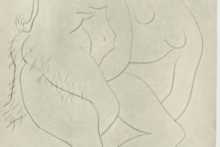 STUDY FOR "NYMPH AND FAUN" (REFUSED ETCHING)