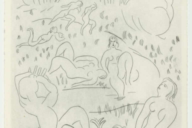 STUDY FOR "NYMPHS AND FAUN" (REFUSED ETCHING)