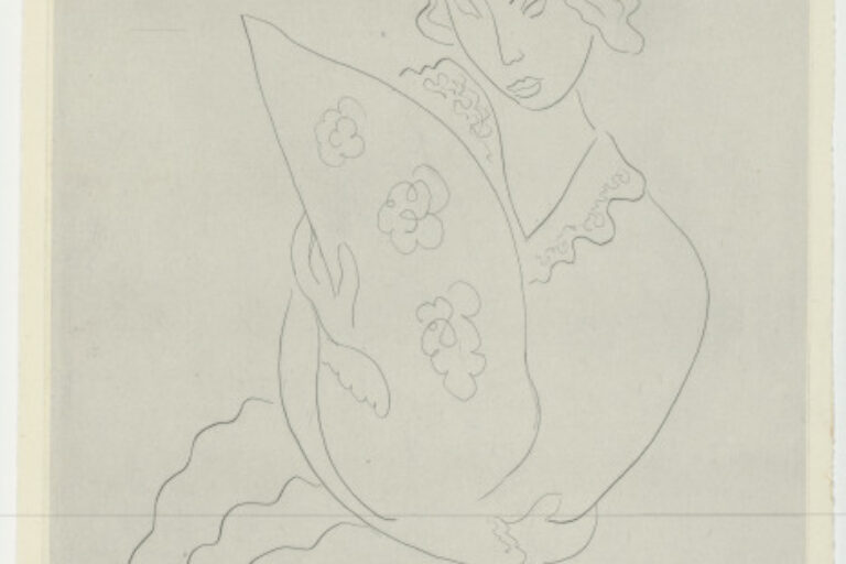 STUDY FOR "FAN BELONGING TO MADAME MALLARMÉ" (REFUSED ETCHING)