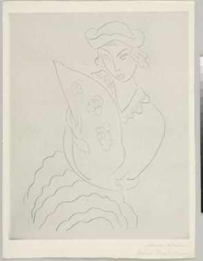 Study for “L’Éventail de Madame Mallarmé” (refused etching)