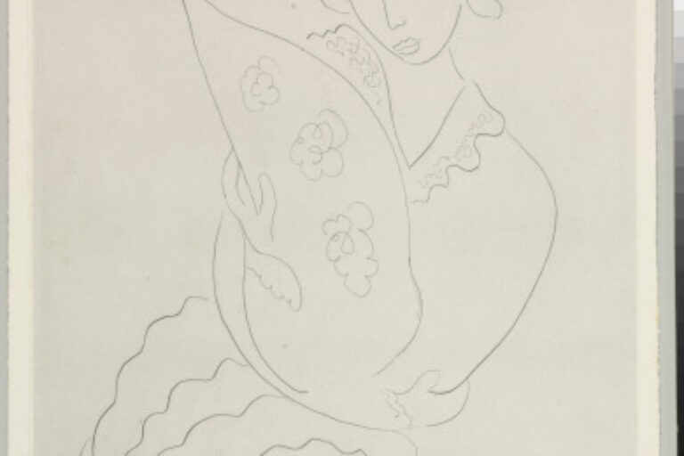 STUDY FOR "FAN BELONGING TO MADAME MALLARMÉ" (REFUSED ETCHING)