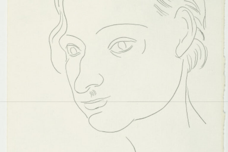 STUDY FOR "THE TOMB OF CHARLES BAUDELAIRE" (REFUSED ETCHING)