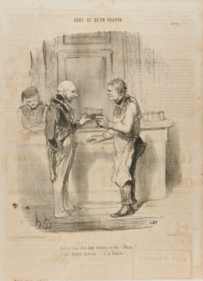 Qué qu’vous êtes donc devenu, m’sieu Lebrun ?… – J’suis devenu marron… à la Bourse!..