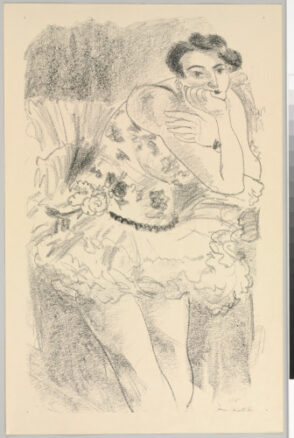 Ballet Dancer, Resting on Elbows, Seated