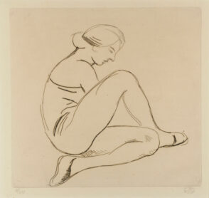 Woman Seated in Profile