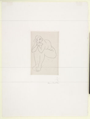 Seated Nude, Torso Resting on Knees