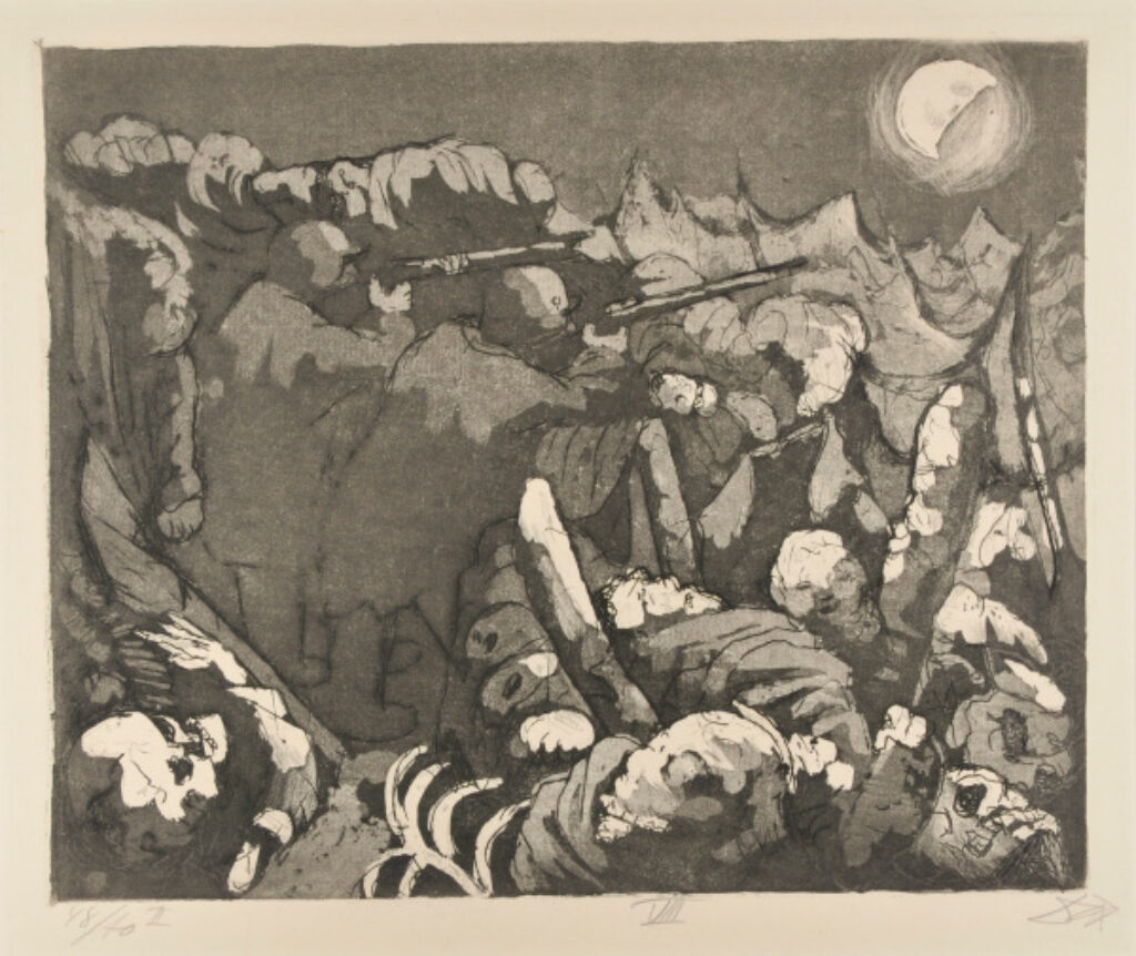 Sappers Have to Keep Up Firing at Night - Image 2