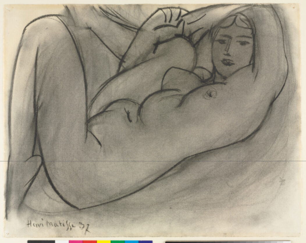 RECLINING NUDE WITH ARM BEHIND HEAD