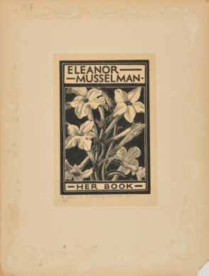 Bookplate for Eleanor Musselman