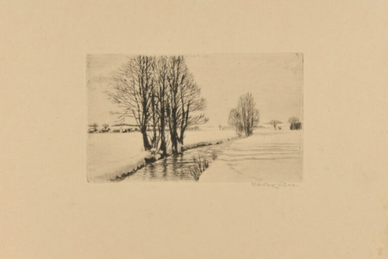 Winter Landscape with Stream