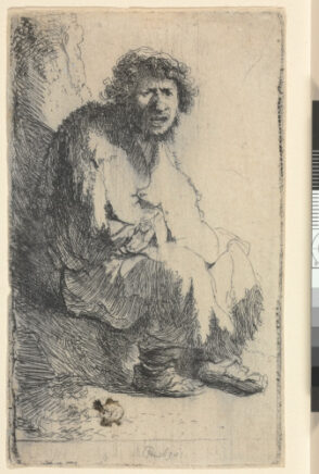 Beggar Seated on a Bank