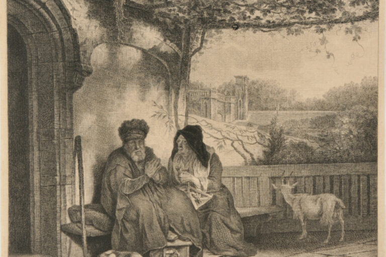 THE AGED TOBIAS BEING MOCKED BY HIS WIFE