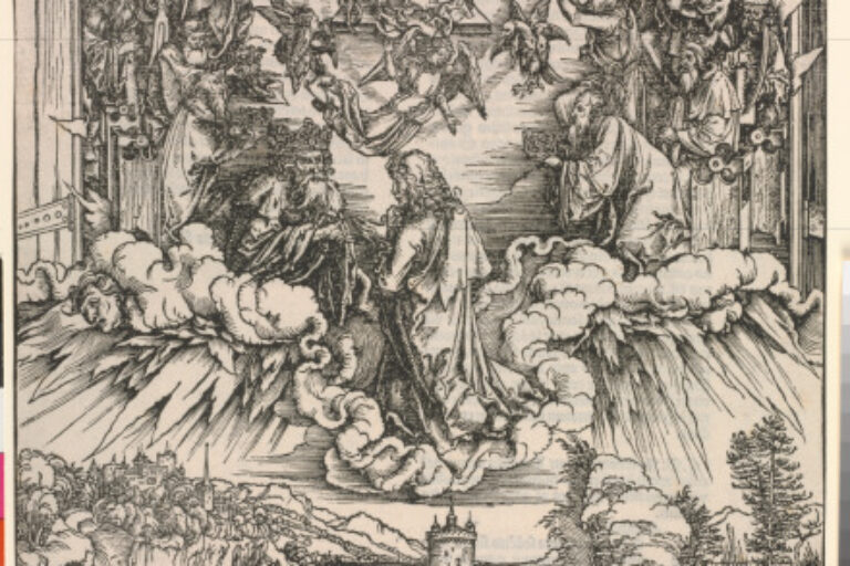 SAINT JOHN KNEELING BEFORE CHRIST AND THE TWENTY-FOUR ELDERS