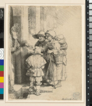 Beggars Receiving Alms at the Door of a House