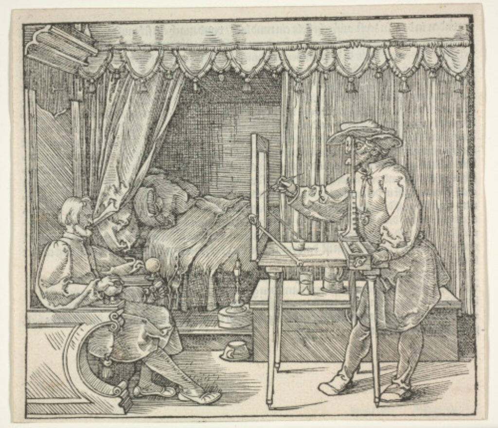 Draftsman Drawing a Portrait