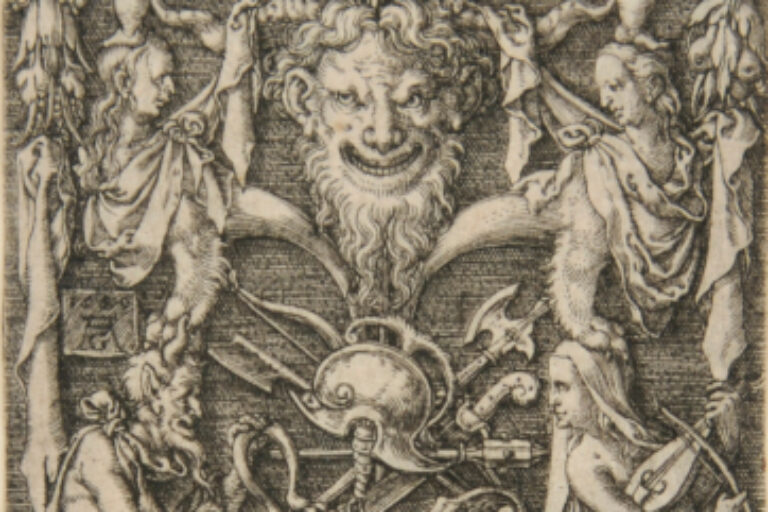 Ornament with Mask and Figures