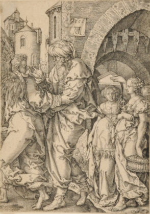 Lot Leaves Sodom with his Family
