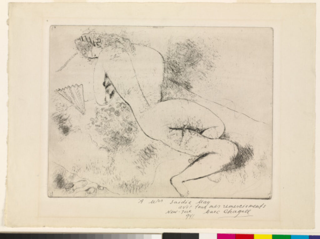 Reclining Nude with Fan