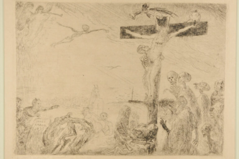 Le Christ agonizant, tormenté par les demons