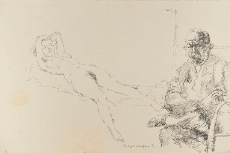 ARTIST AND RECLINING MODEL