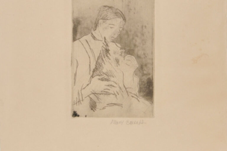 MATHILDE FEEDING A DOG (NO.2)