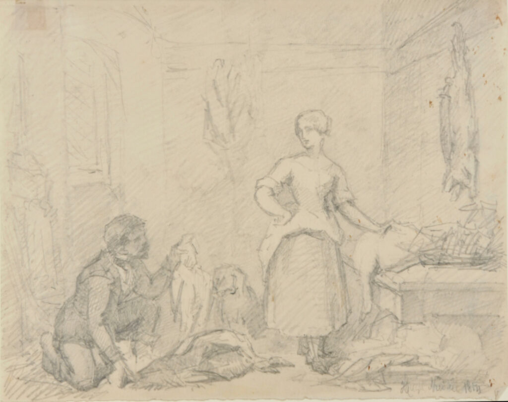 Interior Scene (Butcher Shop?)