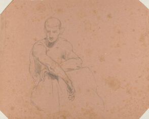Figure Study of a Young Man, Seated