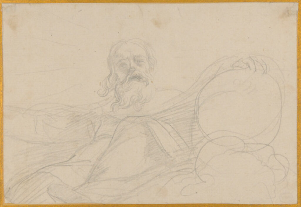 First Conception of the Figure of Jehovah in the Coronation of the Virgin (Louvre)