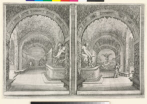 Deux Differents Dessins D’Une Grotte, sur la Même Planche