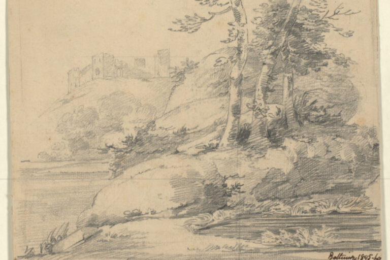 ROCKY SLOPE AND RUINS