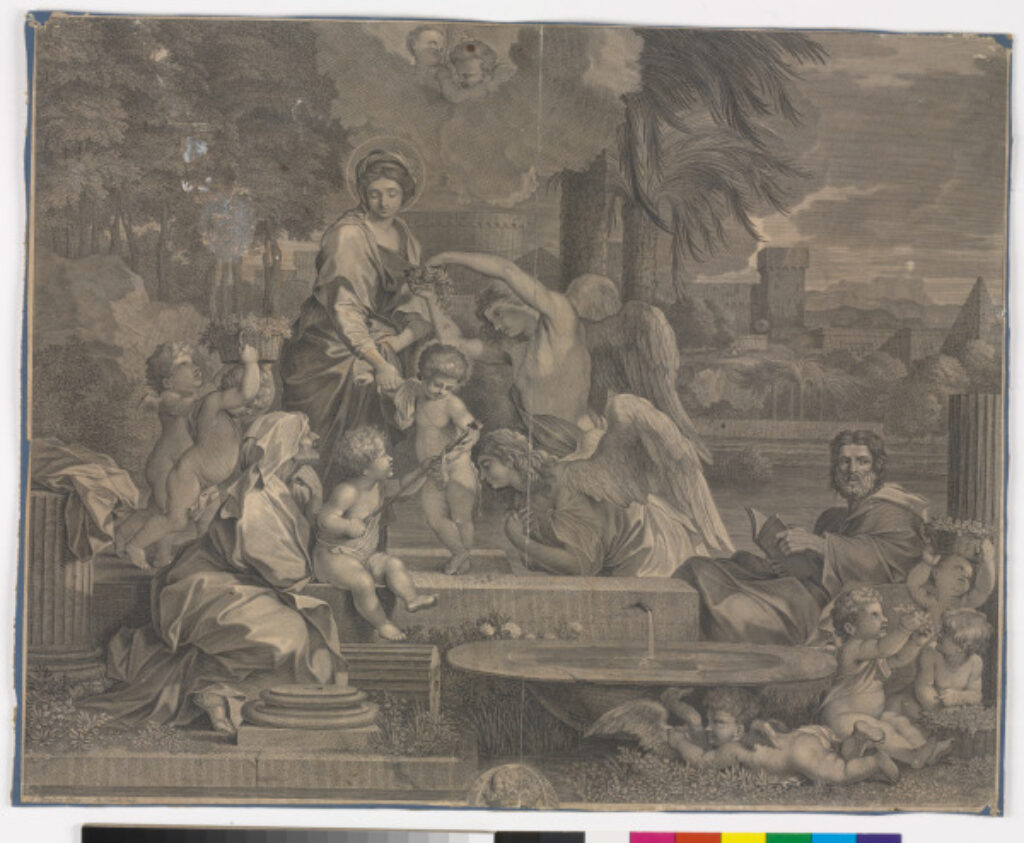 Holy Family with Angels Adoring the Christ Child - Image 1