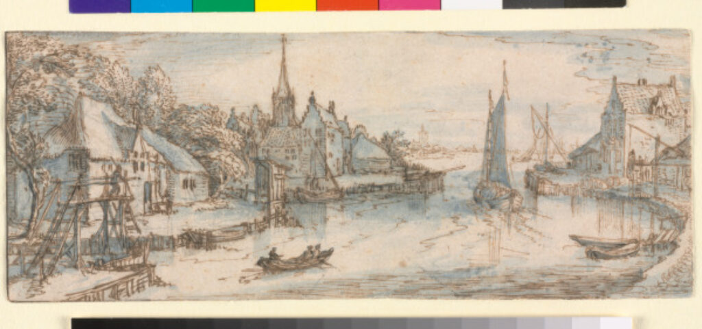 Rustic Buildings beside a River - Image 1